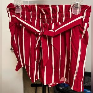 Shein paper-bag waist shorts